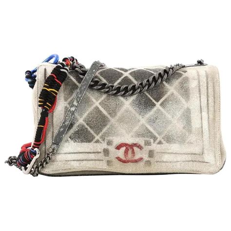 CHANEL Canvas Tromp L’Oeil Graffiti Oh My Boy 